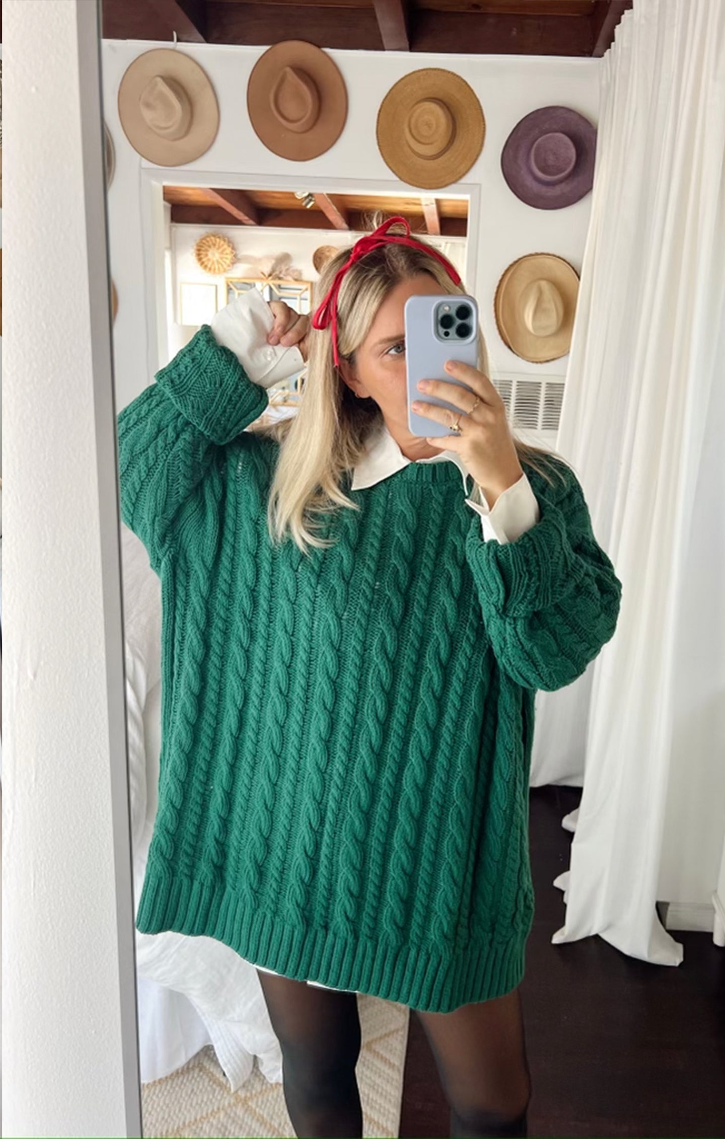 Day to Day Tunic Sweater ~ Emerald Cable Knit – Show Me Your Mumu