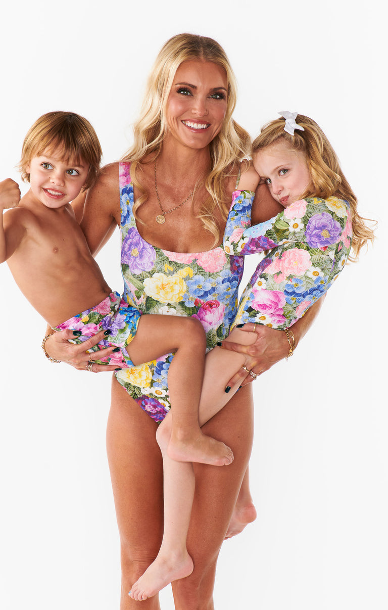 ココ　flower mernaid onepiece bocheron Zulu & Zephyr Chocolate Flower One-Piece Swimsuit | Free People