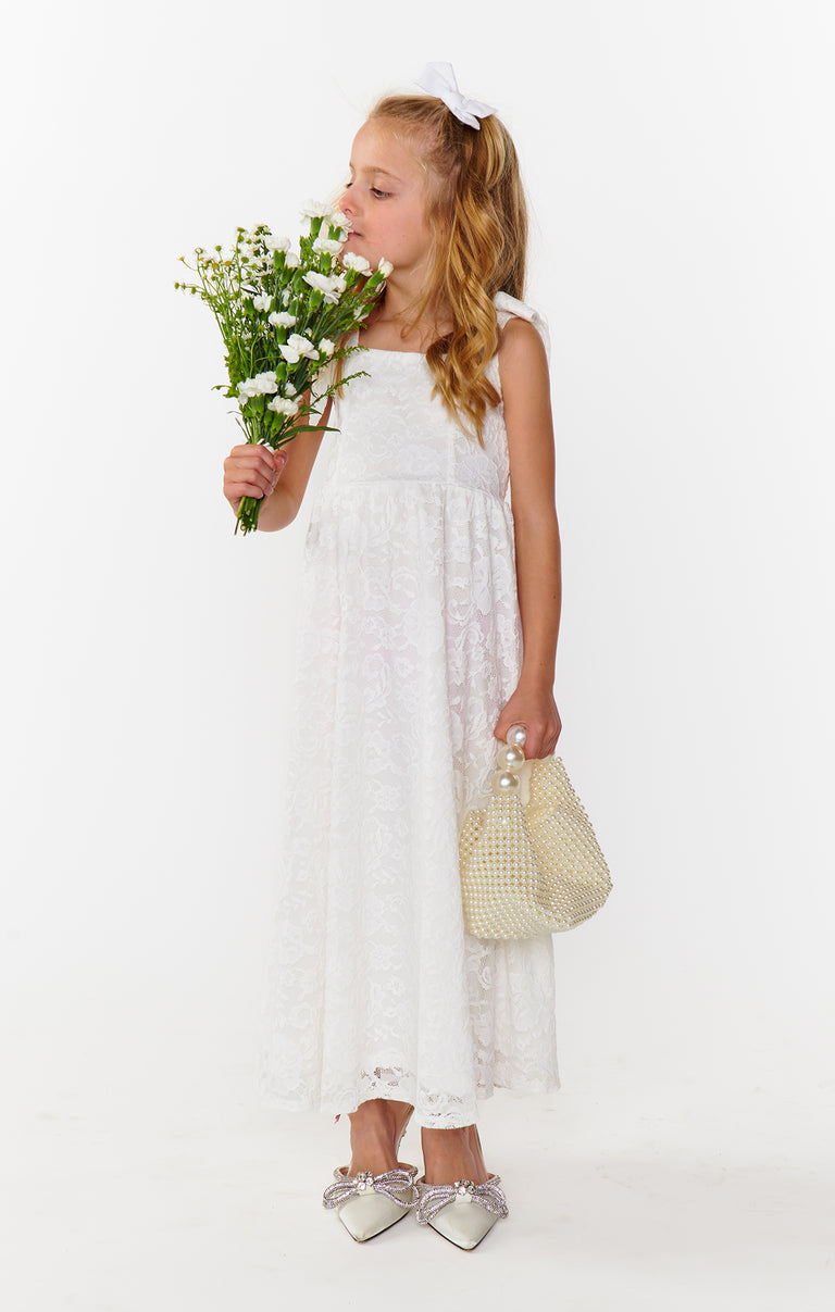 Little Claire Maxi Dress, in White Forever Lace, Size: 3T | Show Me Your Mumu Little Claire Maxi Dress, in White Forever Lace, Size: 3T | Show Me Your Mumu