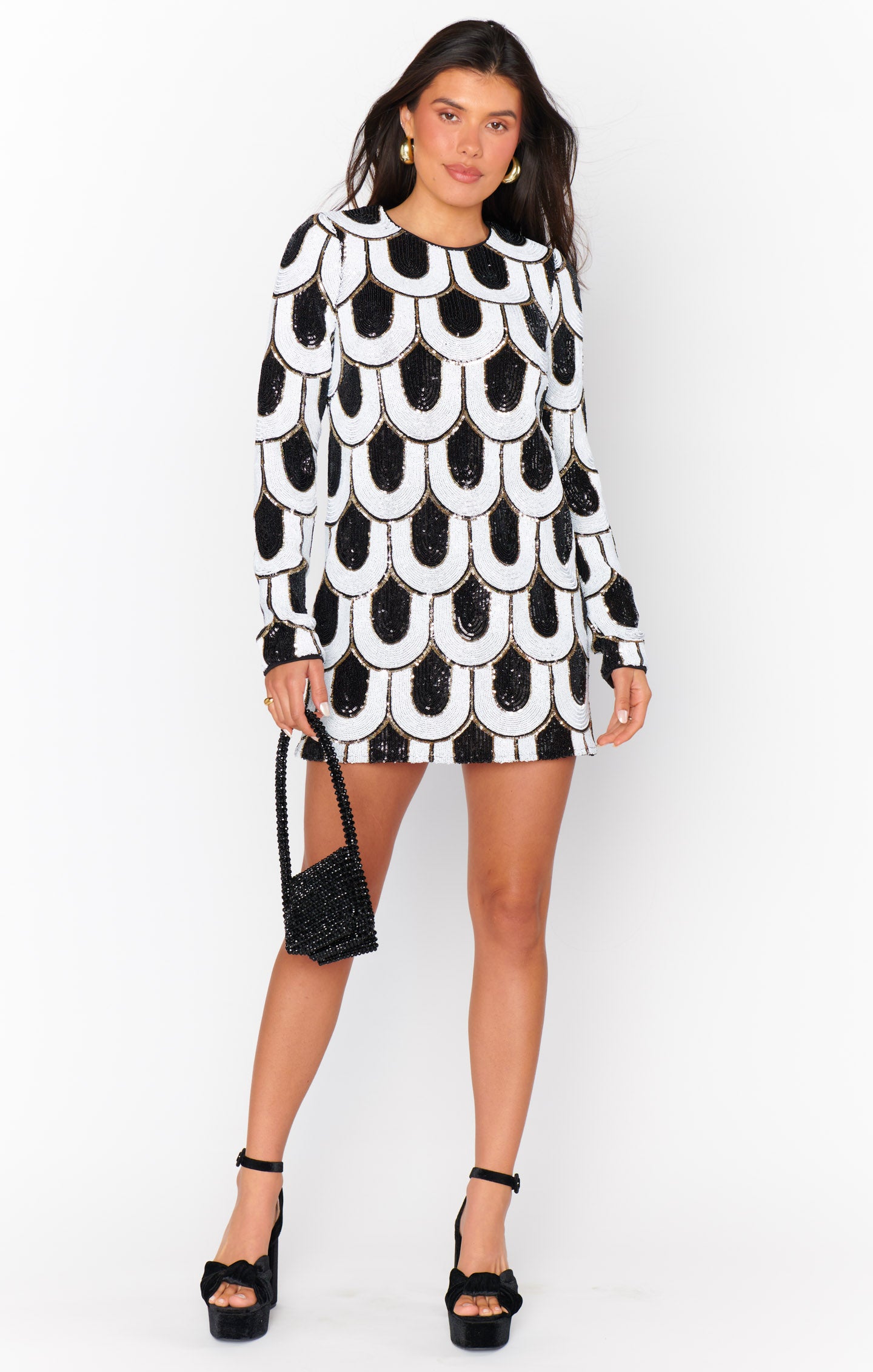mad about you sequin dress Maddison Mini Dress ~ Art Deco Sequins – Show Me Your Mumu