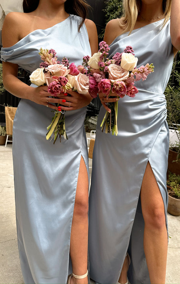 Jodie Dress ~ Steel Blue Luxe Satin – Show Me Your Mumu Jodie Dress ~ Steel Blue Luxe Satin – Show Me Your Mumu