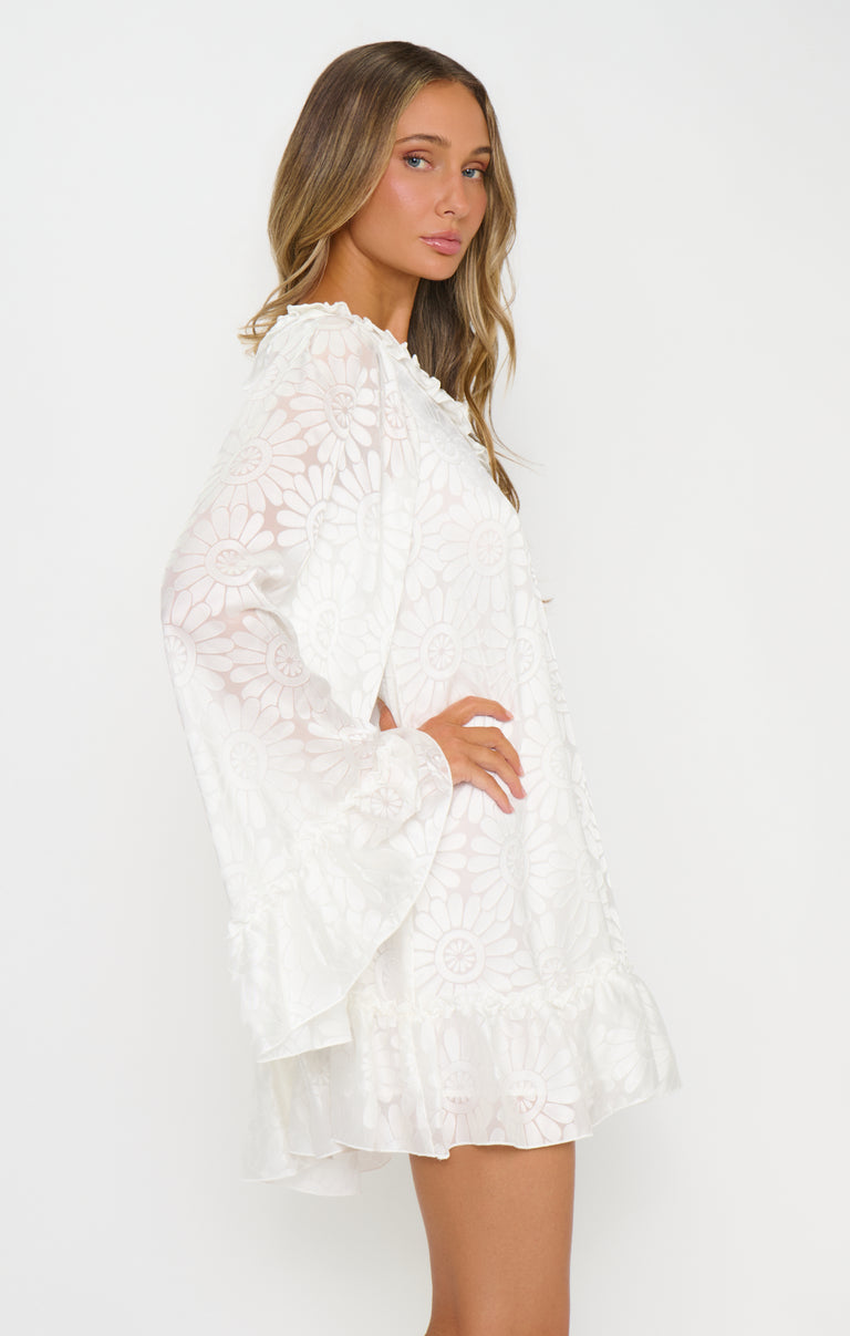 Wonder Mini Dress ~ White Daisy Burnout – Show Me Your Mumu
