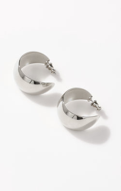 Faithy Jewels Large Lucy Hoop Earrings ~ Silver
