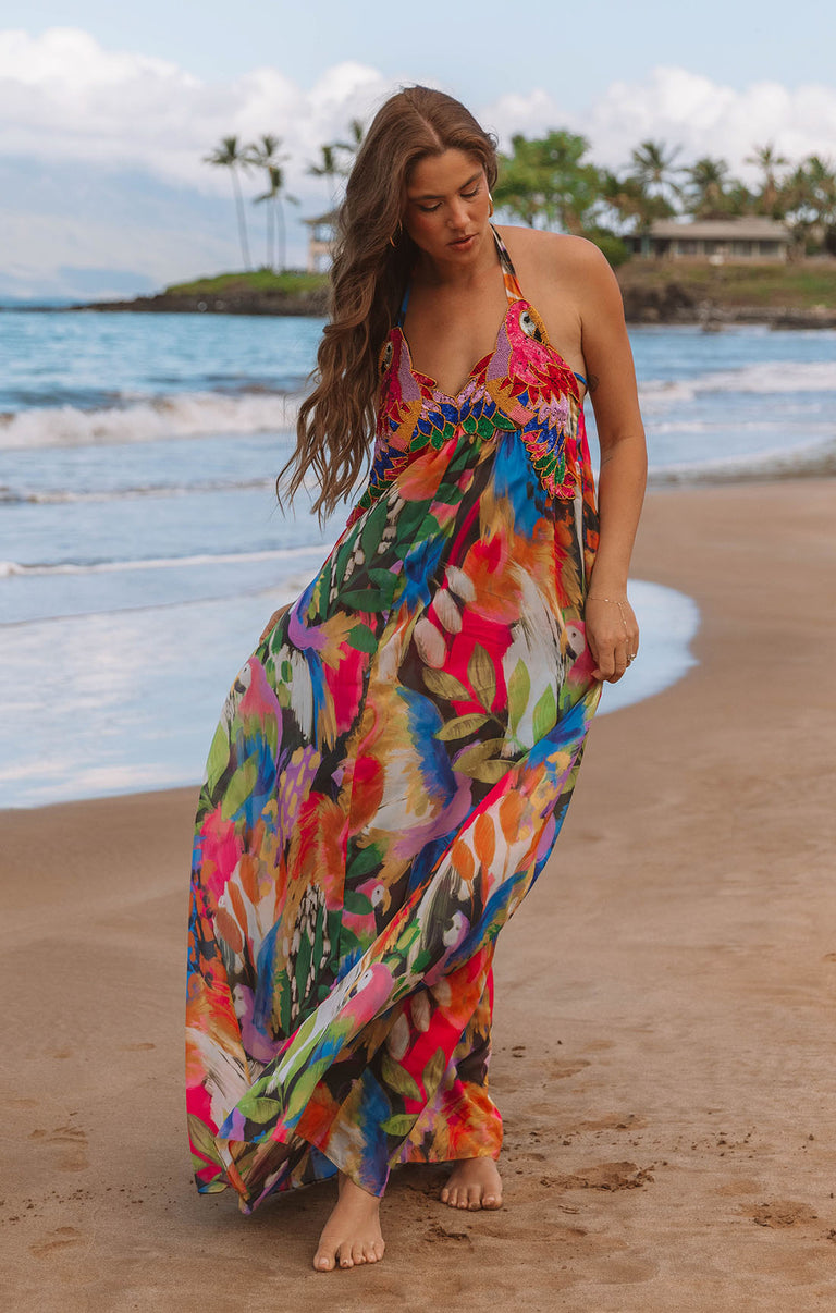 Valentina Maxi Dress, in Midnight in Rio, Size: XL | Show Me Your Mumu