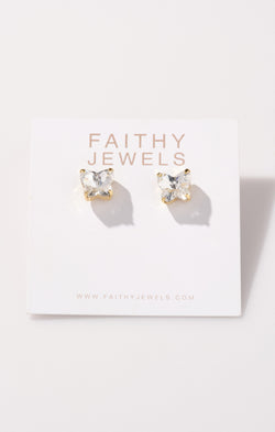 Faithy Jewels Claire Butterfly Stud Earrings ~ Gold