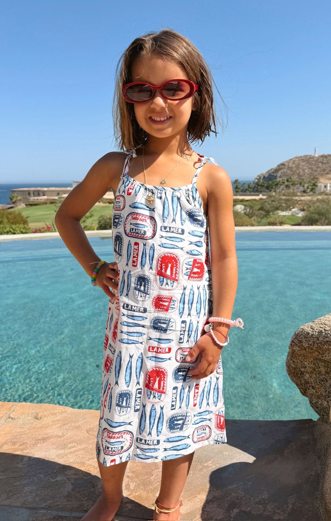sardine dress Sidekick Dress, in Sardine Border, Size: 4T