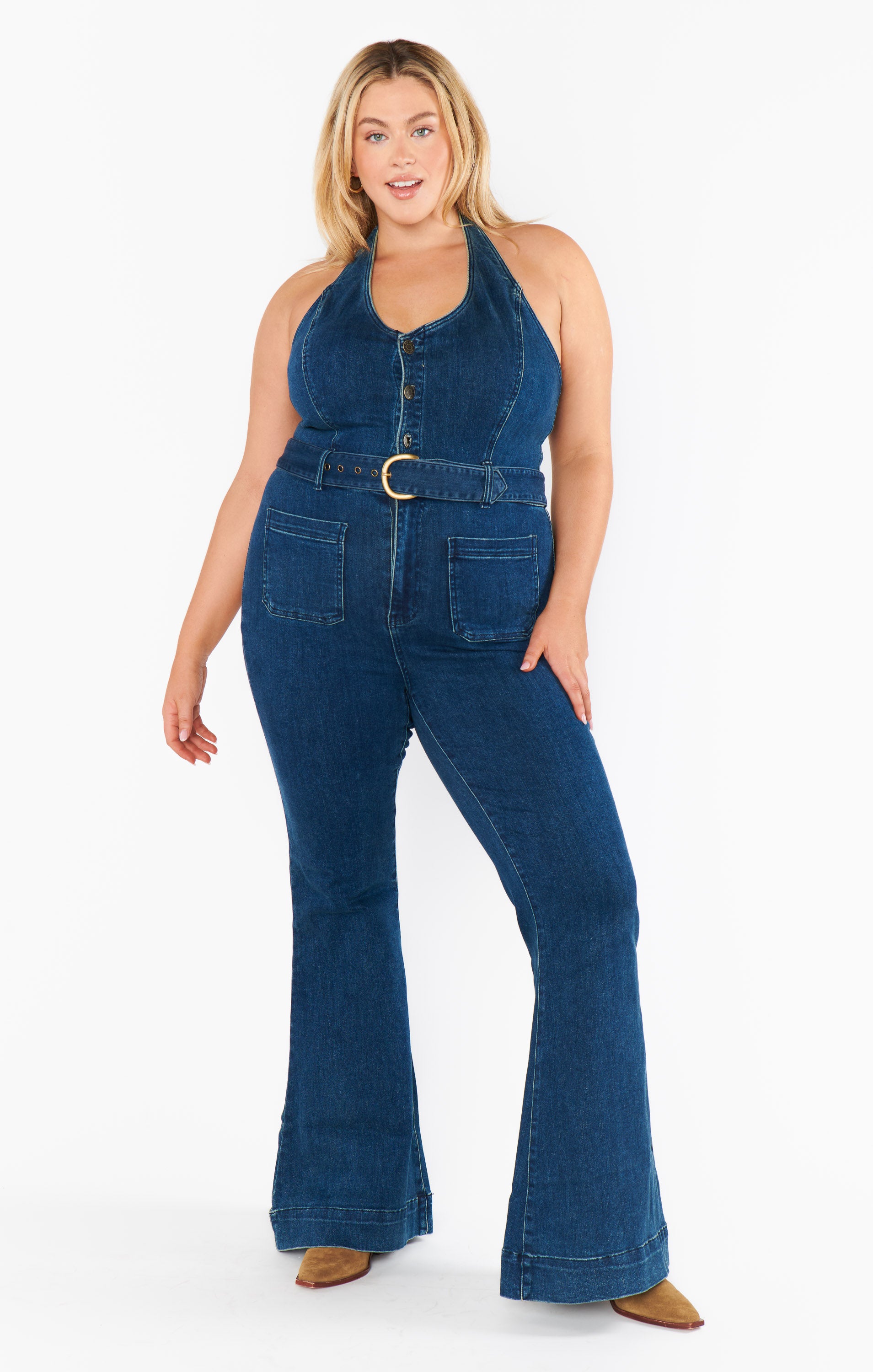 Fort Worth Jumpsuit ~ Ridge Blue – Show Me Your Mumu