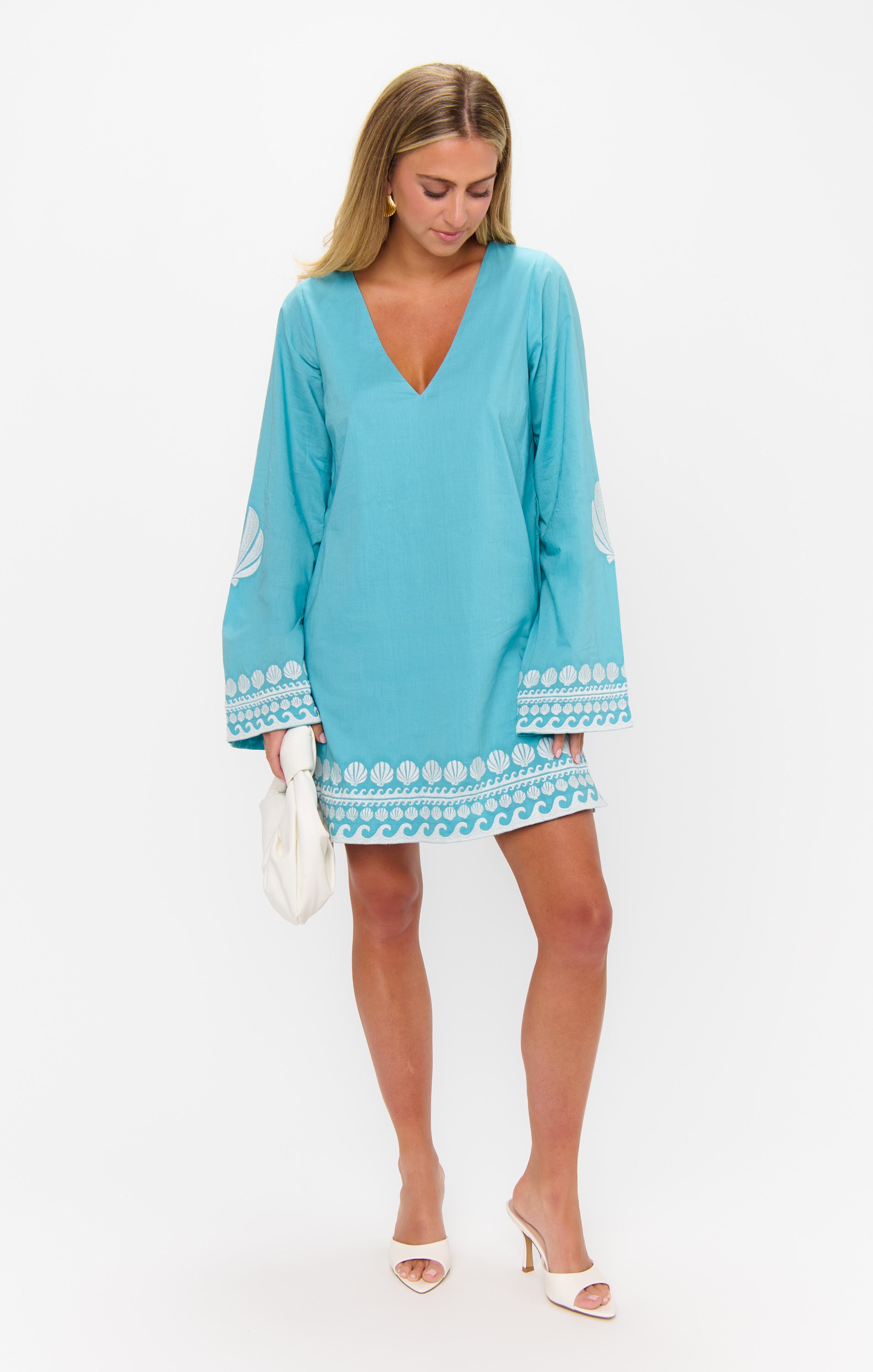 more to come malia mini dress Malia Mini Dress ~ Blue Capri Shells – Show Me Your Mumu