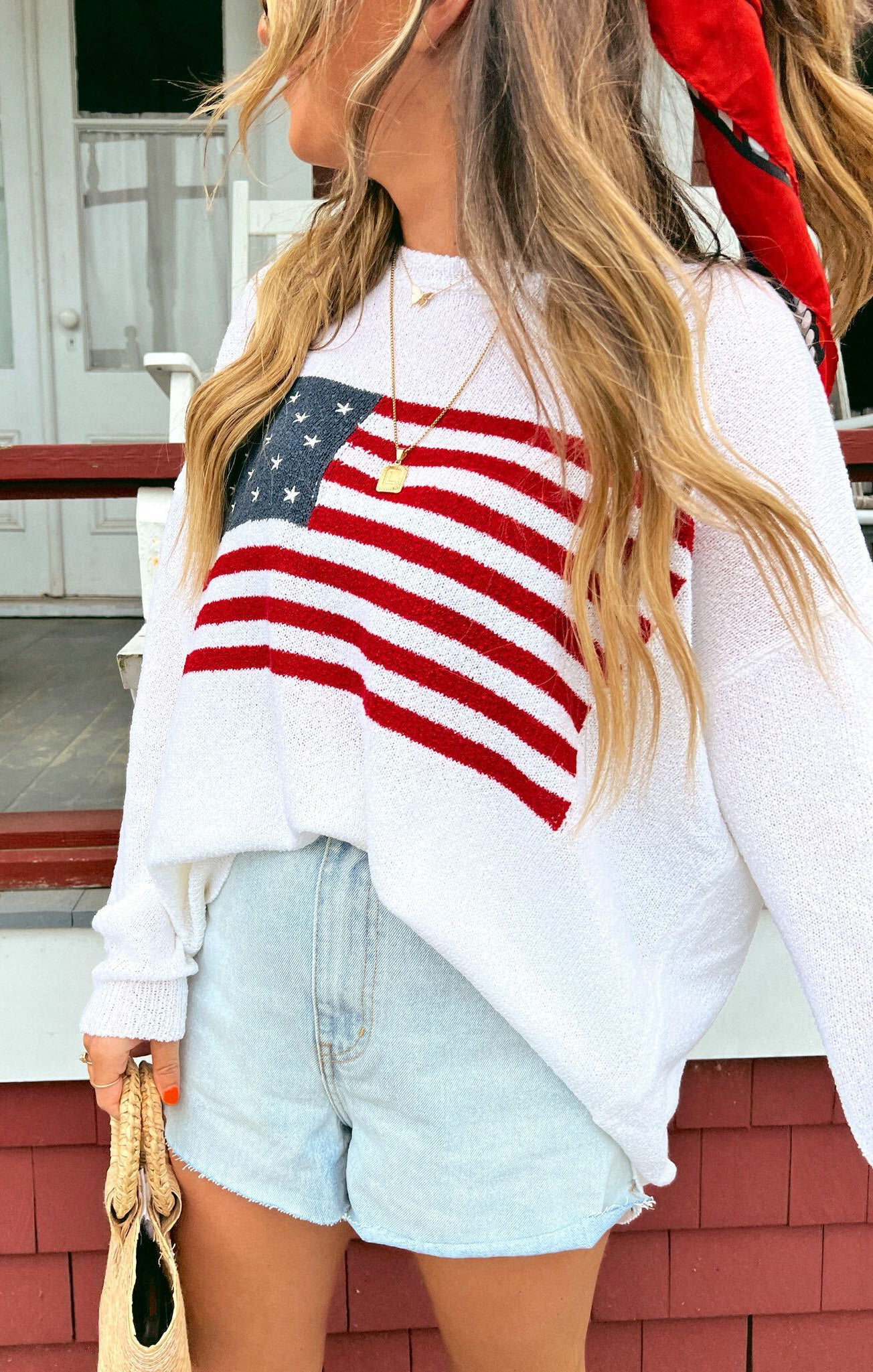 American Flag Sweater