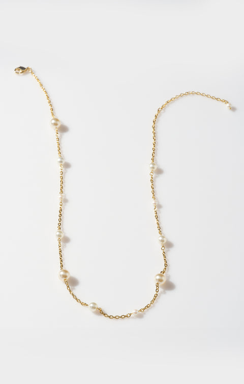 Faithy Jewels Charlotte Necklace ~ Gold/Pearl – Show Me Your Mumu Faithy Jewels Charlotte Necklace ~ Gold/Pearl – Show Me Your Mumu