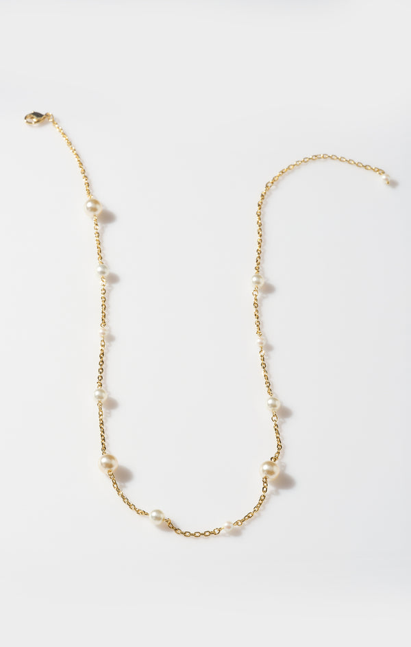 Faithy Jewels Charlotte Necklace ~ Gold/Pearl – Show Me Your Mumu Faithy Jewels Charlotte Necklace ~ Gold/Pearl – Show Me Your Mumu