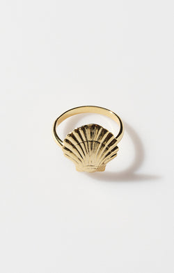 Faithy Jewels Sophie Shell Ring ~ Gold