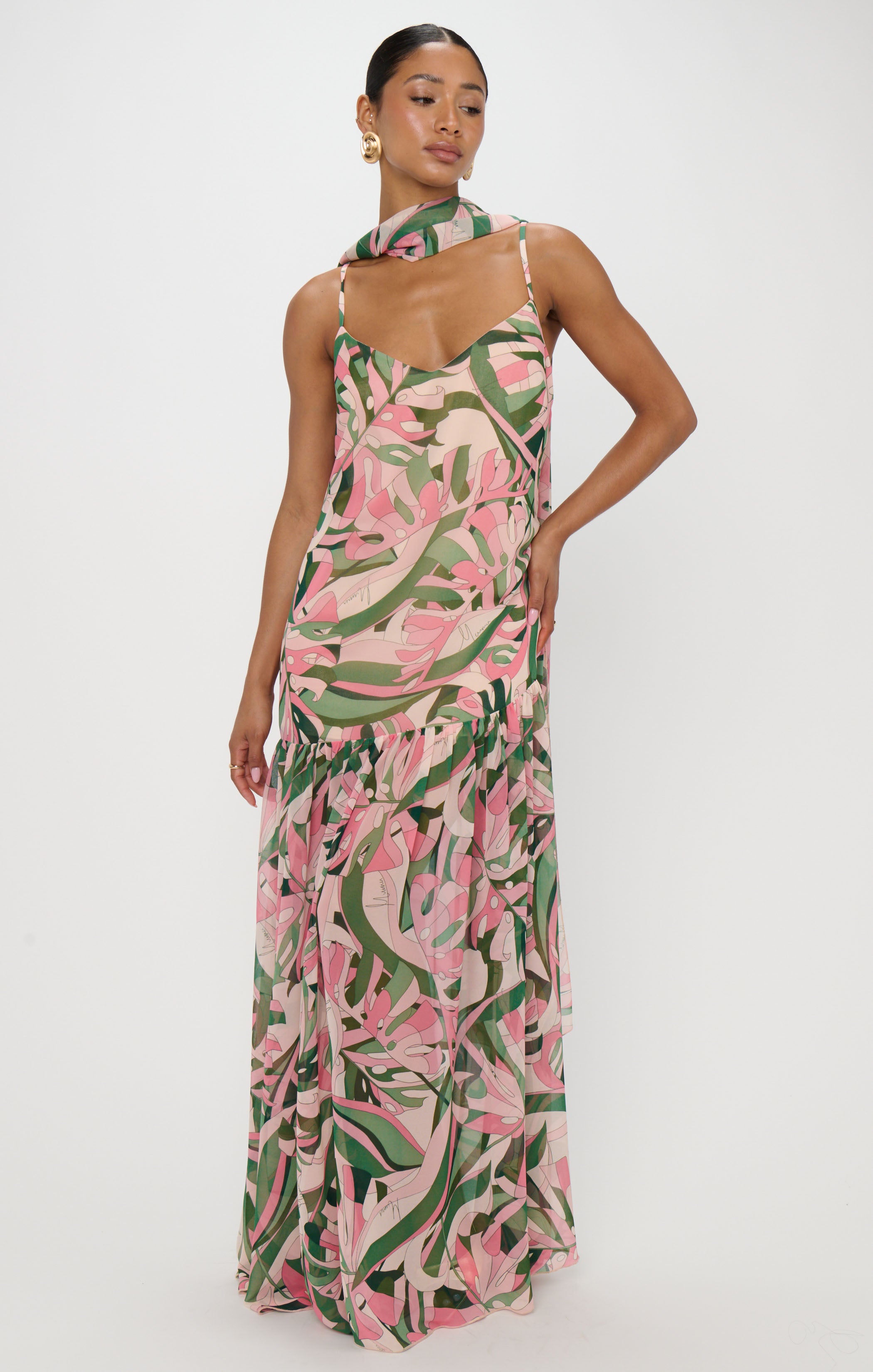 Dalia Maxi Dress, in Flamingo Palms, Size: Medium | Show Me Your Mumu | Wedding Attendee Dress Dalia Maxi Dress, in Flamingo Palms, Size: Medium | Show Me Your Mumu | Wedding Attendee Dress