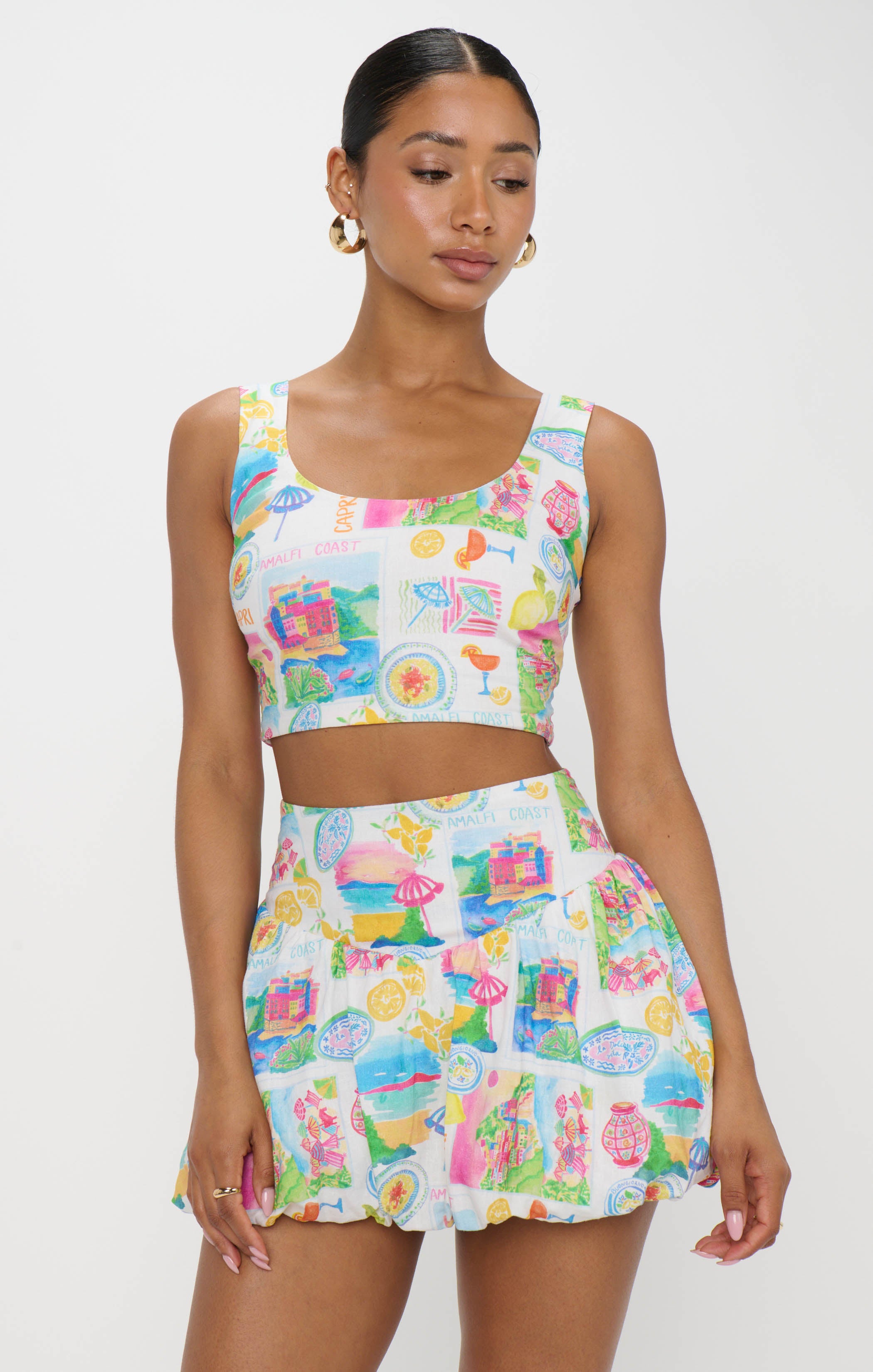 Celeste Skort ~ Amalfi Coast Linen – Show Me Your Mumu