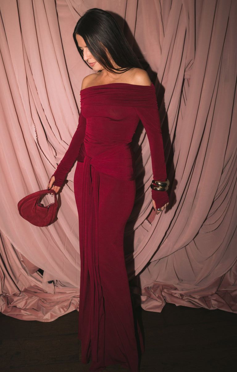 Vanessa Maxi Dress, in Cabernet Red | Show Me Your Mumu | Wedding Attendee Dress Vanessa Maxi Dress, in Cabernet Red | Show Me Your Mumu | Wedding Attendee Dress