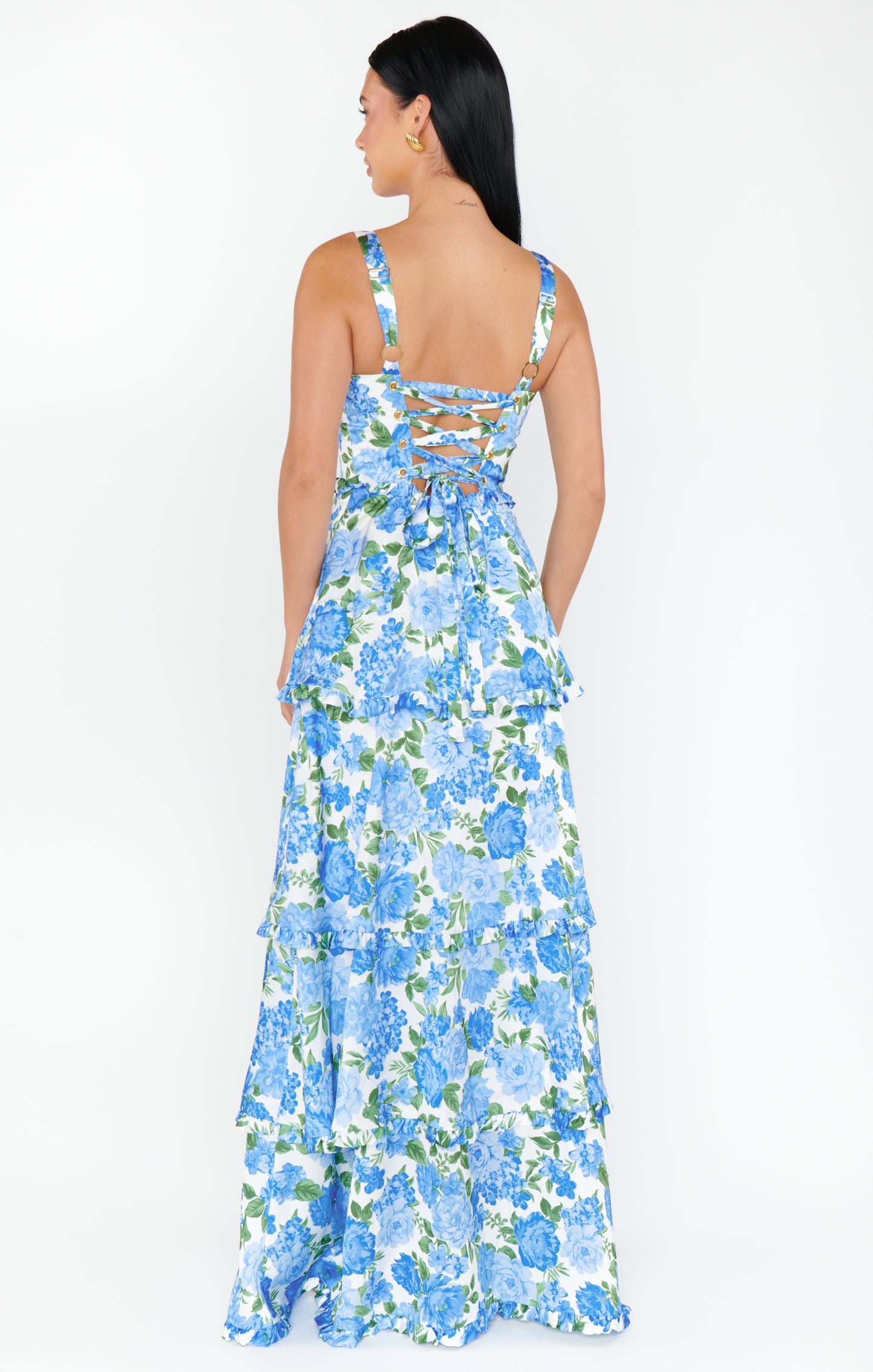 Lady Corset Dress ~ Cottage Floral Blue – Show Me Your Mumu