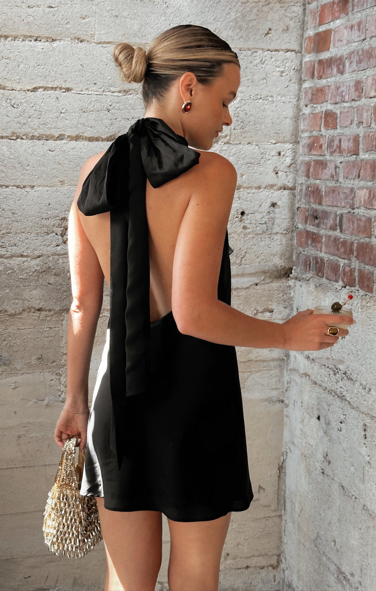 【Lure you in】LACE COLLAR MINI DRESS Lilah Utility Mini Dress Olive | Forever New