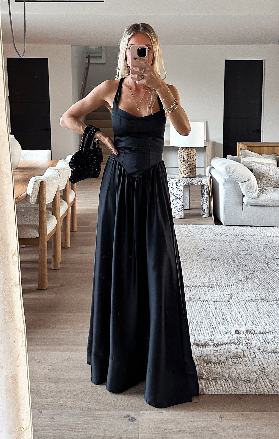 Abigail Maxi Dress, in Black Luxe Satin, Size: Small | Show Me Your Mumu | Bridesmaid Dresses & Wedding Attendee Dress Abigail Maxi Dress, in Black Luxe Satin, Size: Small | Show Me Your Mumu | Bridesmaid Dresses & Wedding Attendee Dress