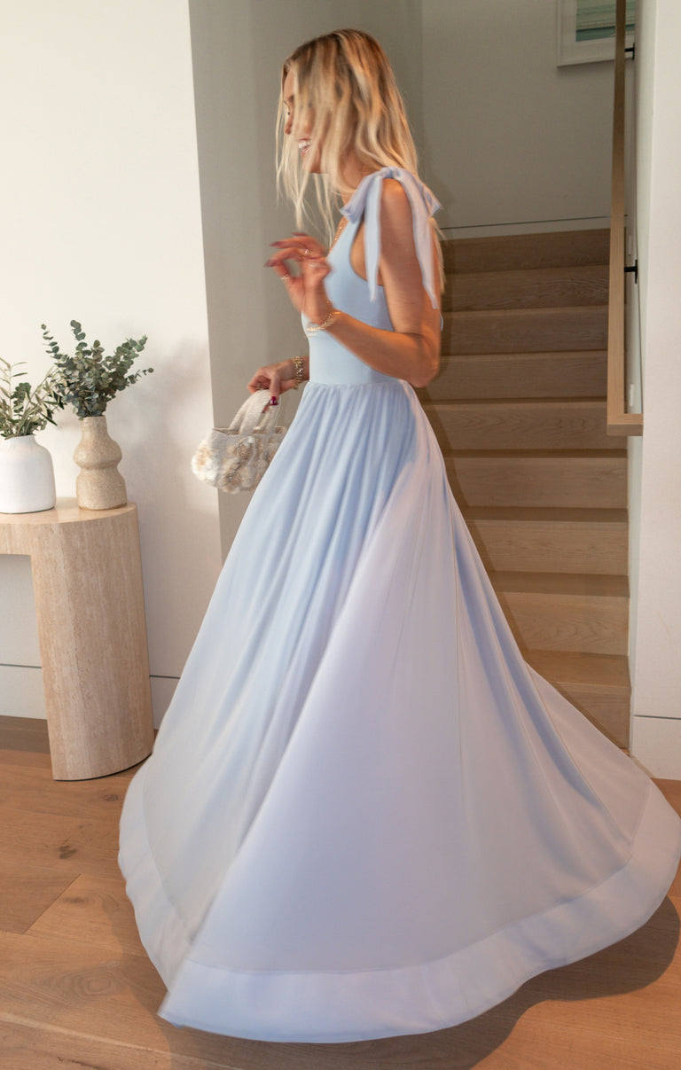 harper maxi dress blue size s sale Sasha Therese