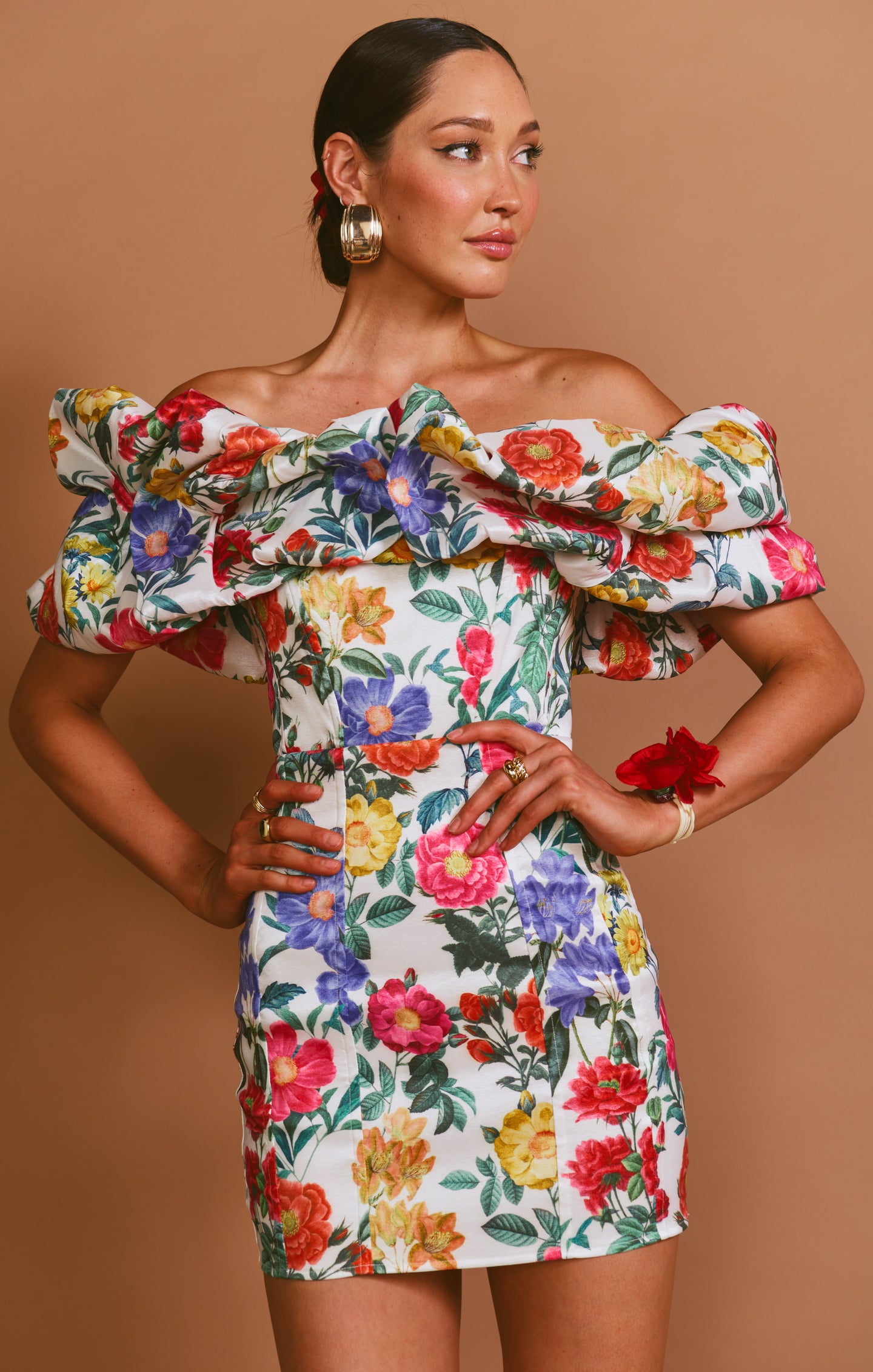★FLOWOOM★ Romantique Dress(2color) Show Me Your Mumu | Romance Ruffle Dress in Ivory Botanical