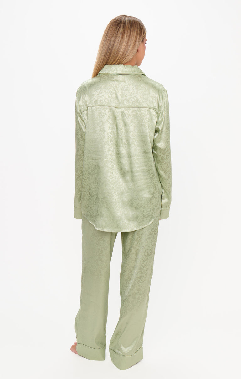 Classic PJ Set ~ Ski Postcard Silky