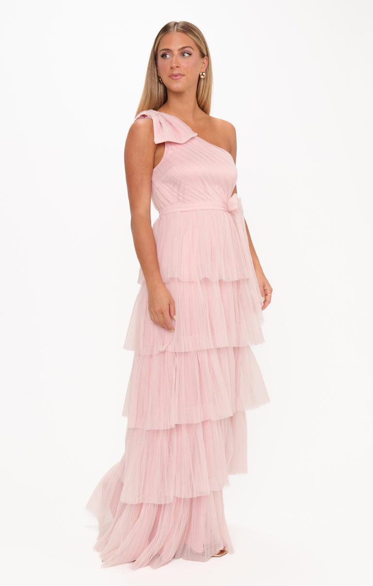 Cupcake Maxi Dress, in Dusty Blush Tulle, Size: Medium | Show Me Your Mumu