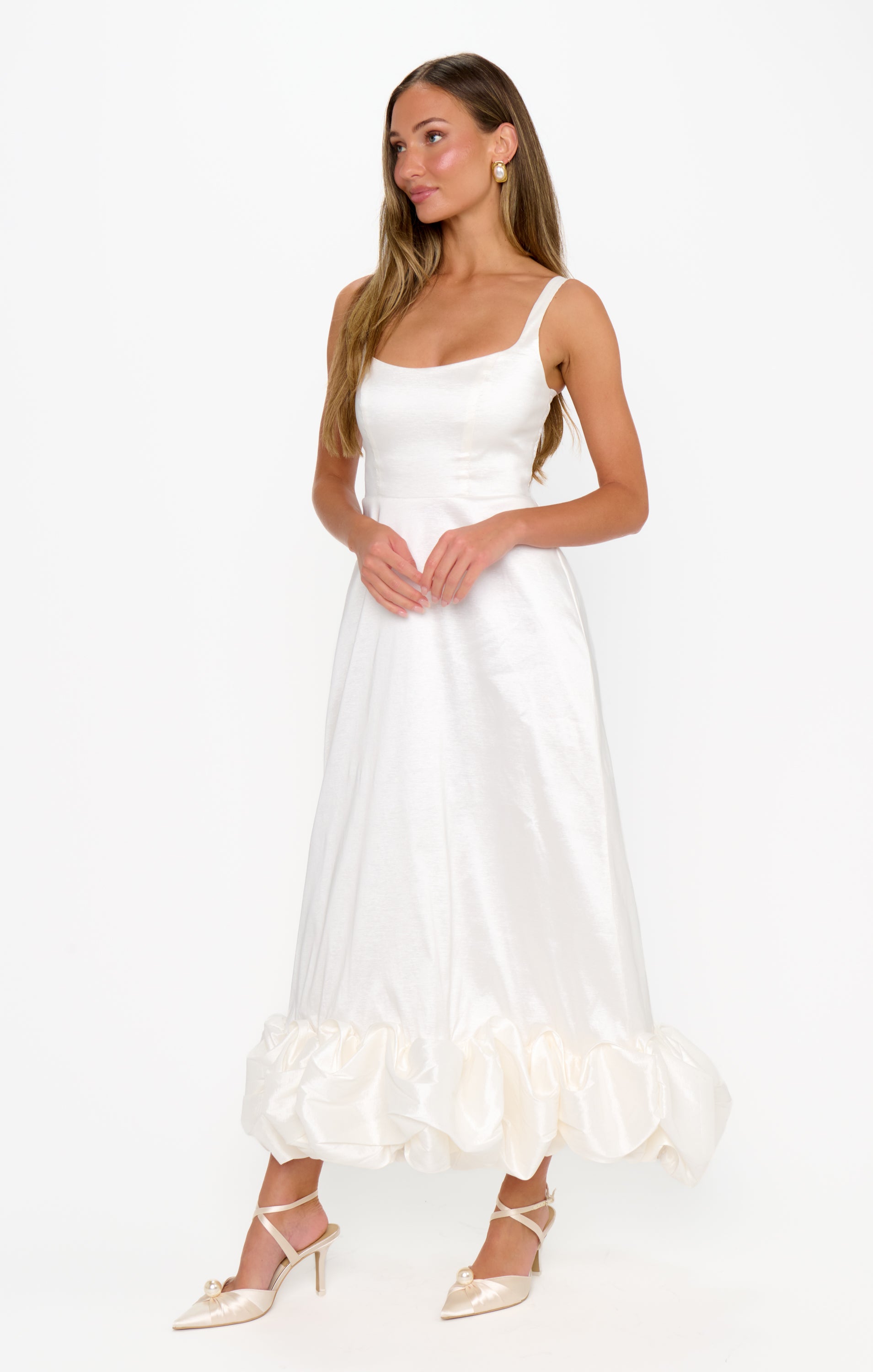 Show Me Your Mumu Rebecca Dress in White