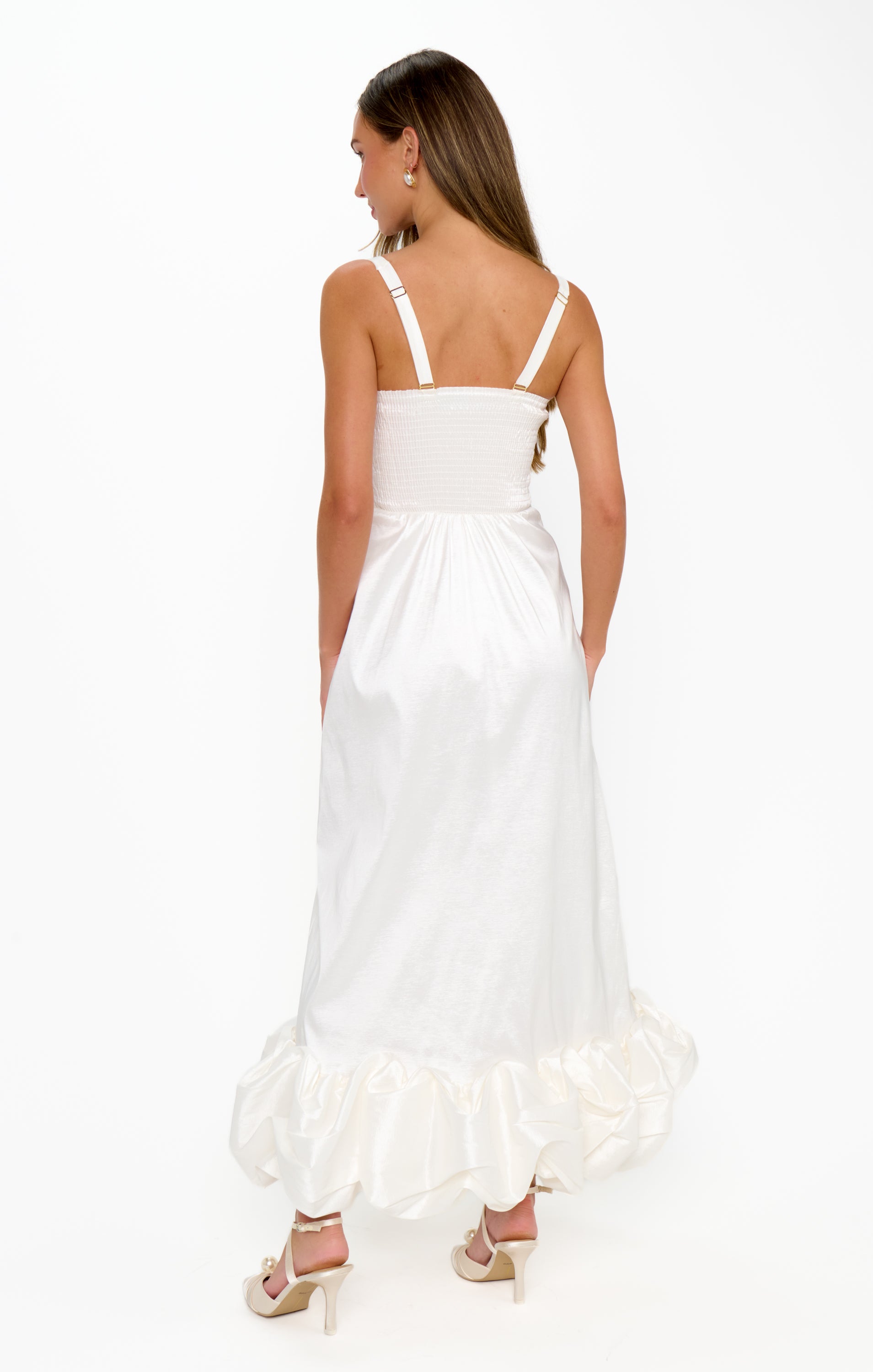 Show Me Your Mumu Rebecca Dress in White