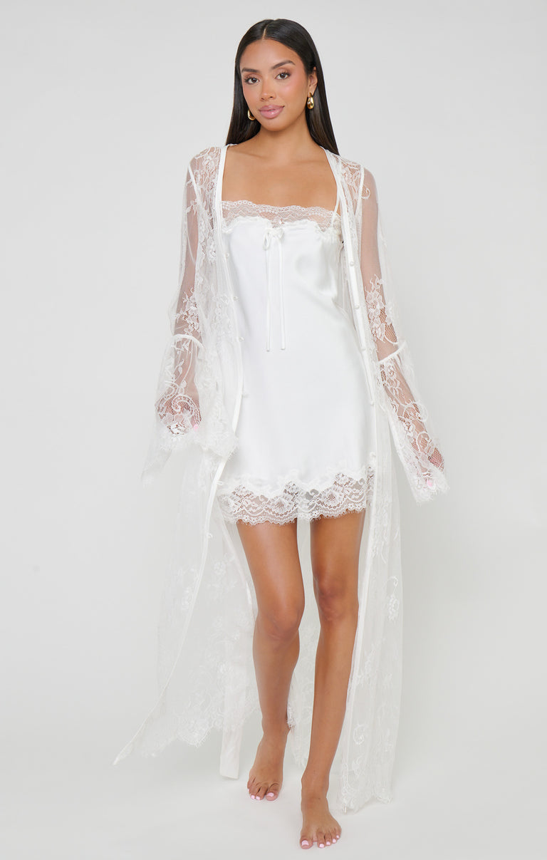 alana lace dress Boat wedding dress Alana with shoulder pads