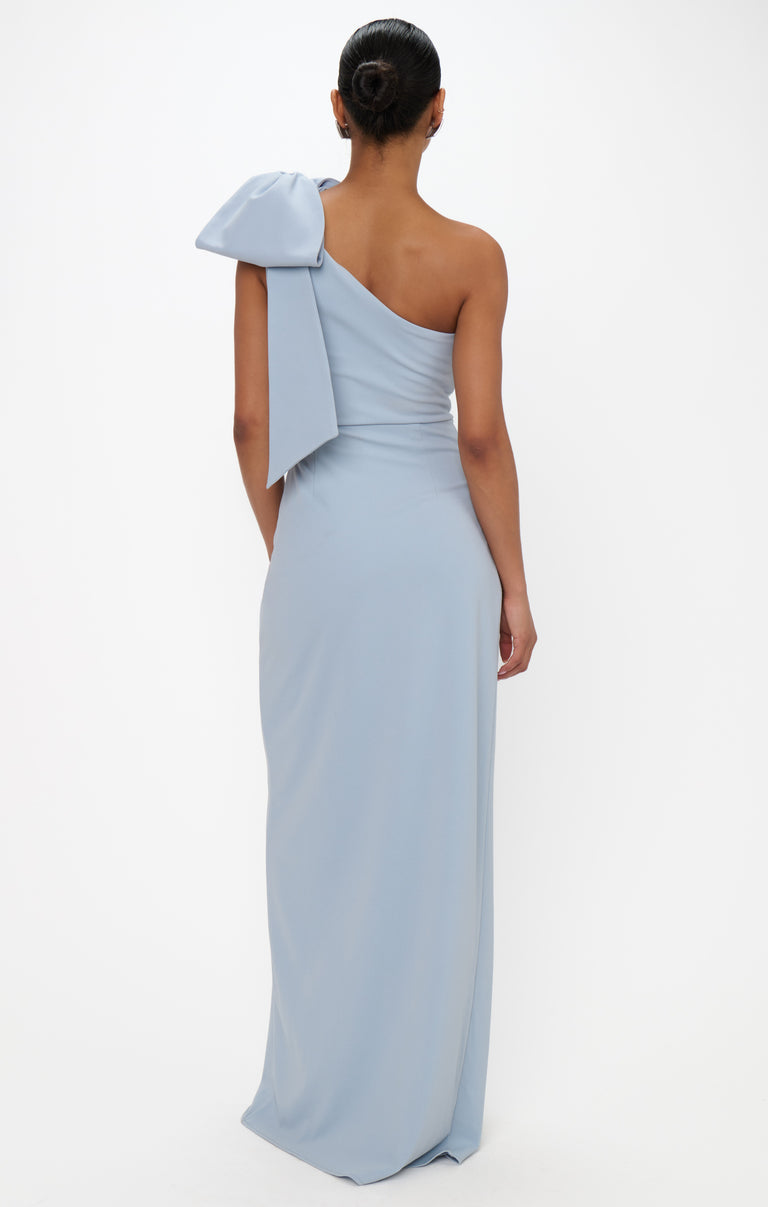 Bliss Bow Dress, in Steel Blue Stretch, Size: Small | Show Me Your Mumu | Bridesmaid Dresses & Wedding Attendee Dress Bliss Bow Dress, in Steel Blue Stretch, Size: Small | Show Me Your Mumu | Bridesmaid Dresses & Wedding Attendee Dress