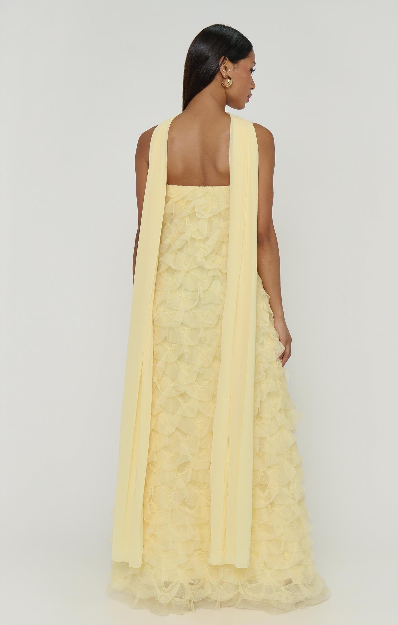 Enchanted Dress, in Pale Yellow Ruffle Tulle, Size: Small | Show Me Your Mumu Enchanted Dress, in Pale Yellow Ruffle Tulle, Size: Small | Show Me Your Mumu
