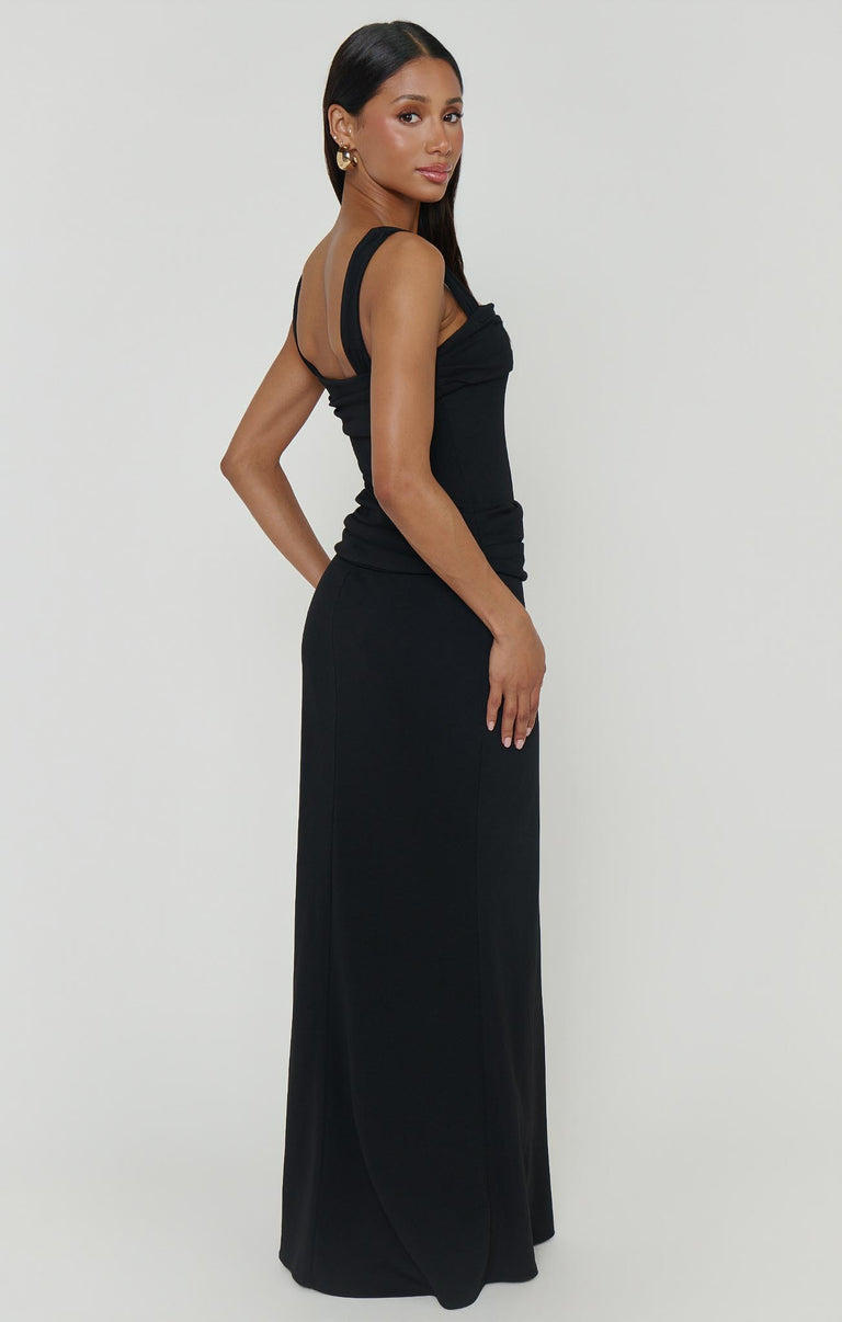 danielle maxi dress Danielle Maxi Dress, in Black Stretch, Size: XS | Show Me Your Mumu