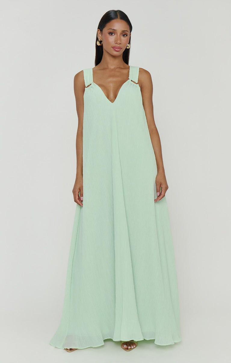 Heidi Maxi Dress, in Pistachio Pleated Chiffon, Size: XL | Show Me Your Mumu | Bridesmaid Dresses & Wedding Attendee Dress Heidi Maxi Dress, in Pistachio Pleated Chiffon, Size: XL | Show Me Your Mumu | Bridesmaid Dresses & Wedding Attendee Dress