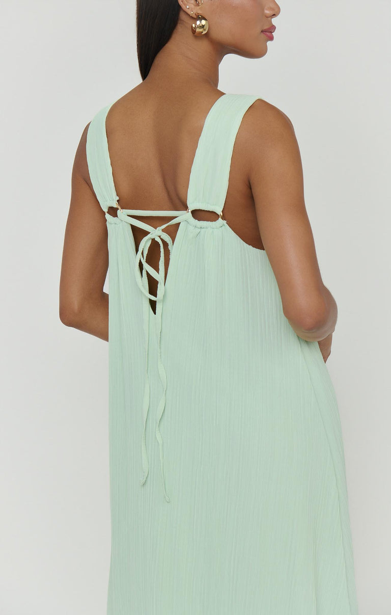 Heidi Maxi Dress ~ Pistachio Pleated Chiffon – Show Me Your Mumu