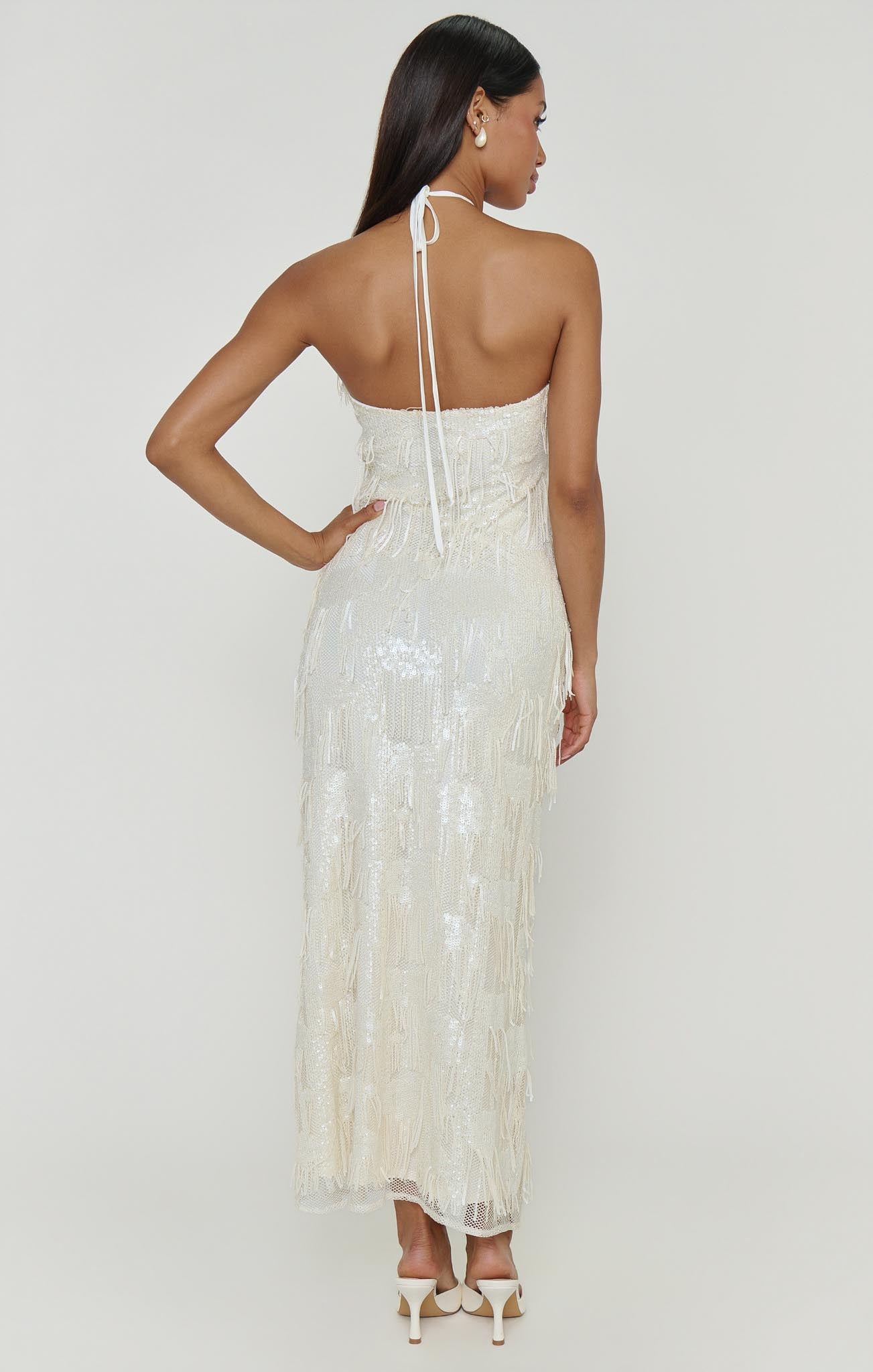 julianna sleeveless sequin party dress Women's Sequin Maxi Dress Julianna