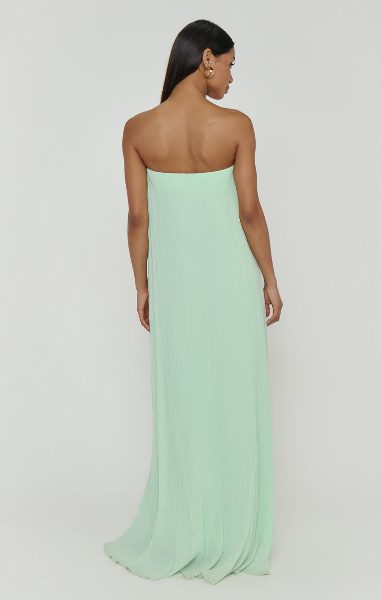 Athena Maxi Dress ~ Pistachio Pleated Chiffon – Show Me Your Mumu