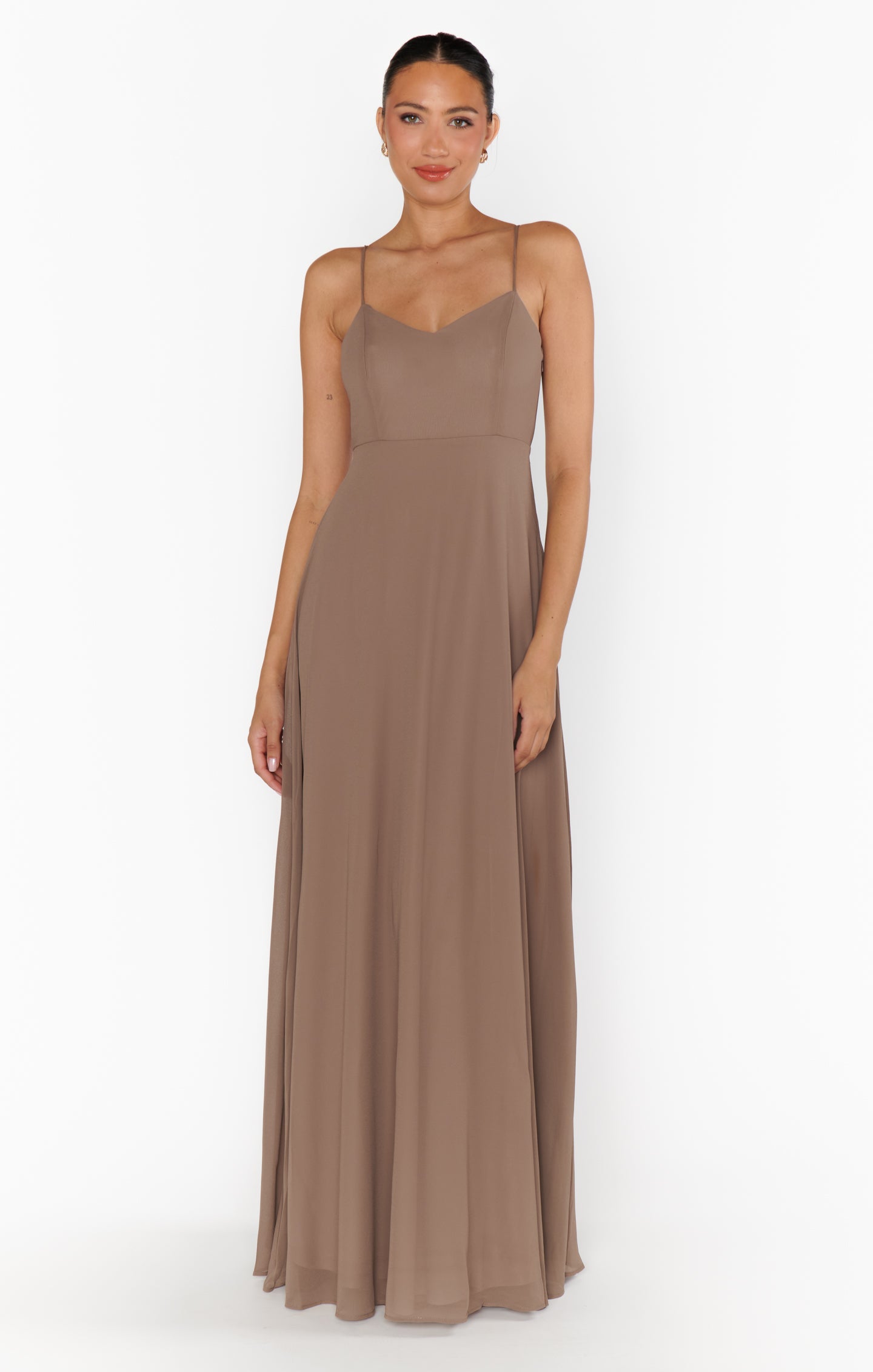 Faith Maxi Dress Dune Chiffon – Show Me Your Mumu