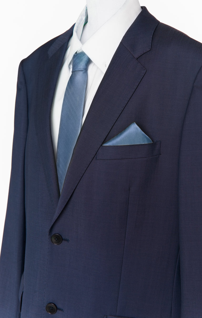 blue dress tie Blue Herringbone Necktie in Electric, Persian, Royal & Sky Blue main image 0