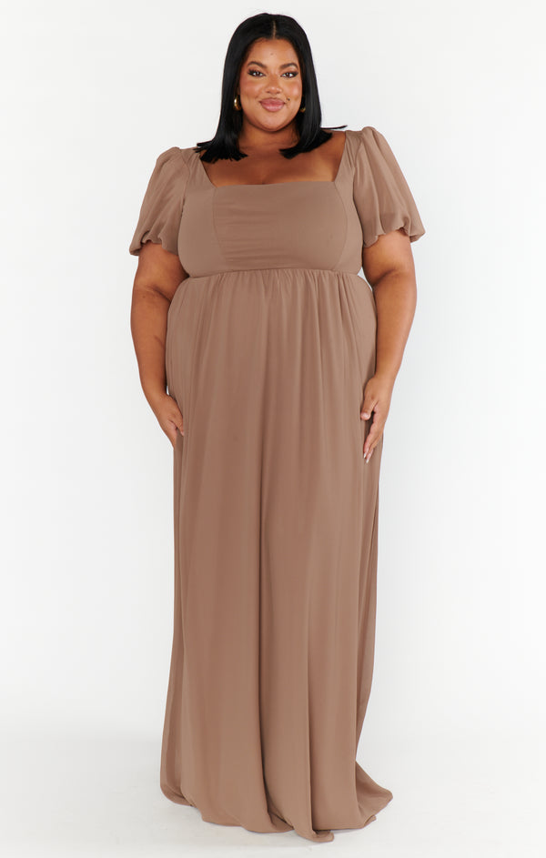 Nora Maxi Dress ~ Dune Chiffon – Show Me Your Mumu