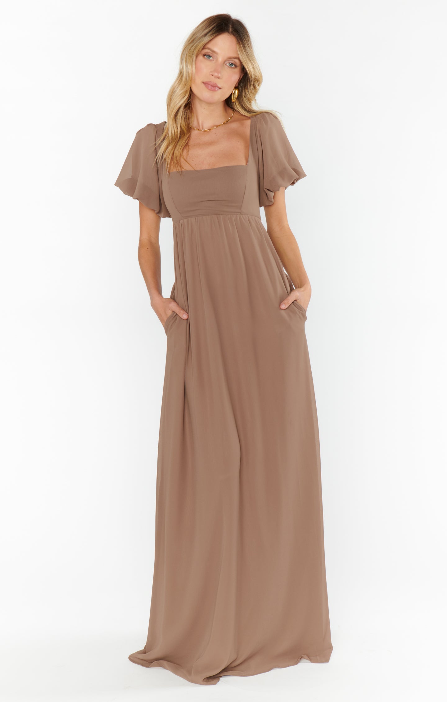 Nora Maxi Dress Dune Chiffon