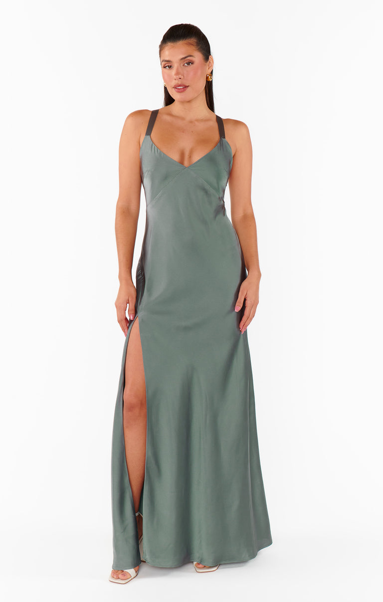 Anderson Maxi Dress ~ Dune Luxe Satin