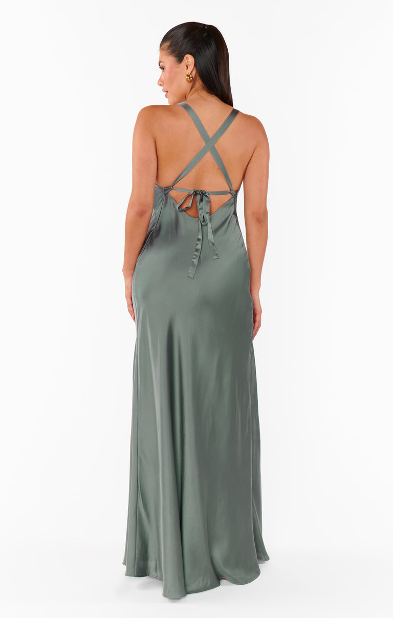 Anderson Maxi Dress ~ Dune Luxe Satin