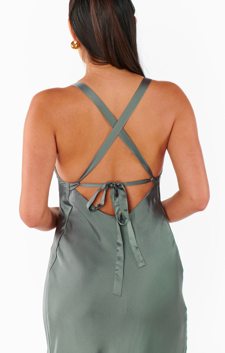 Anderson Maxi Dress ~ Dune Luxe Satin