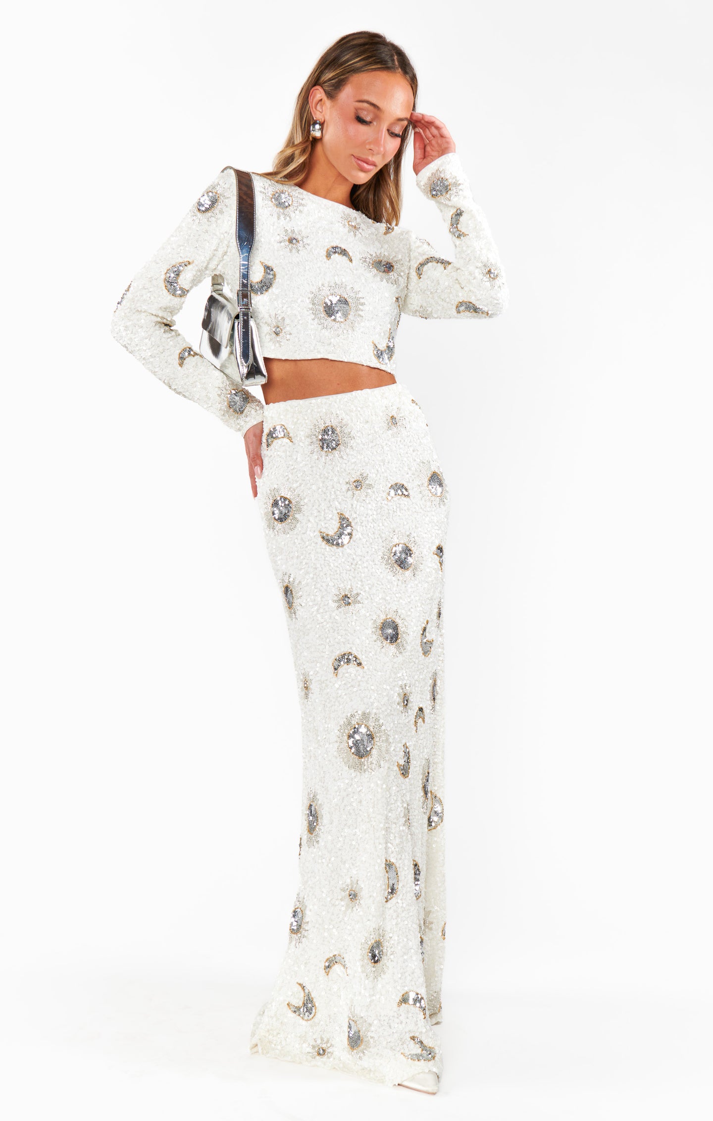 Last Call Top ~ White Celestial Sequins – Show Me Your Mumu
