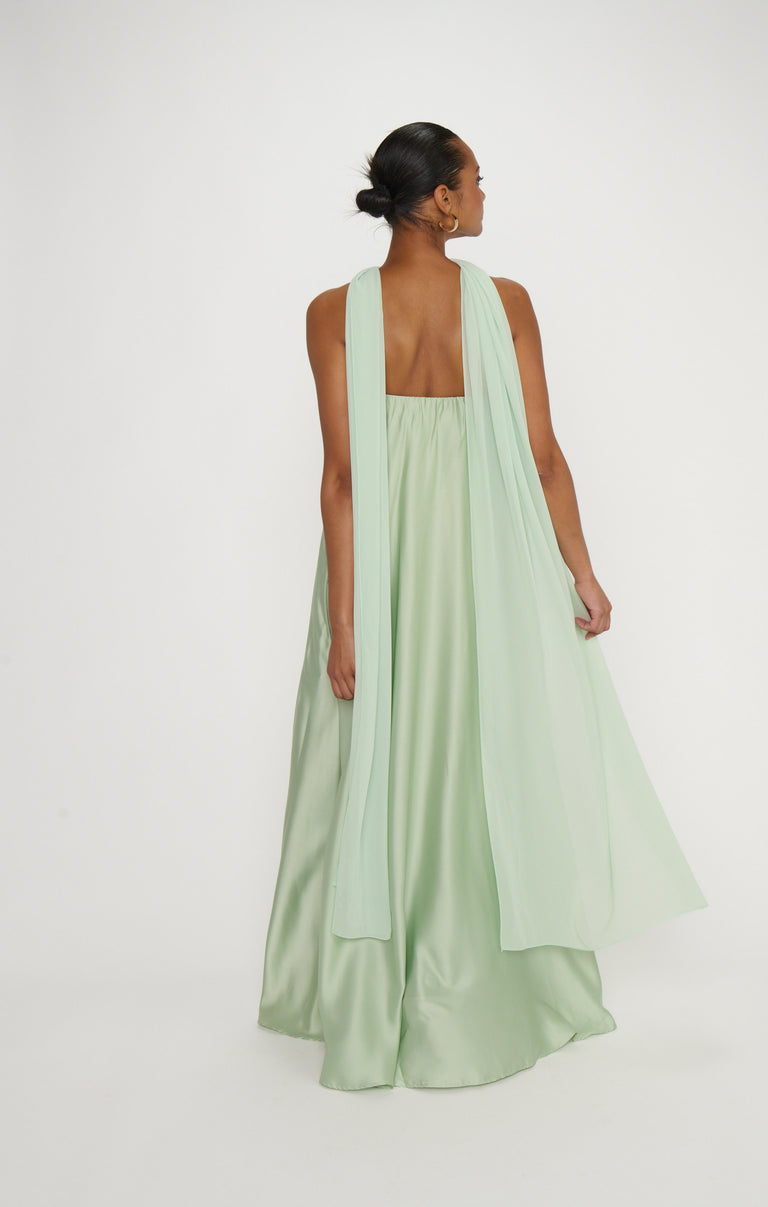 Tinsley Tube Dress, in Pistachio Luxe Satin, Size: Xs | Show Me Your Mumu | Bridesmaid Dresses & Wedding Attendee Dress