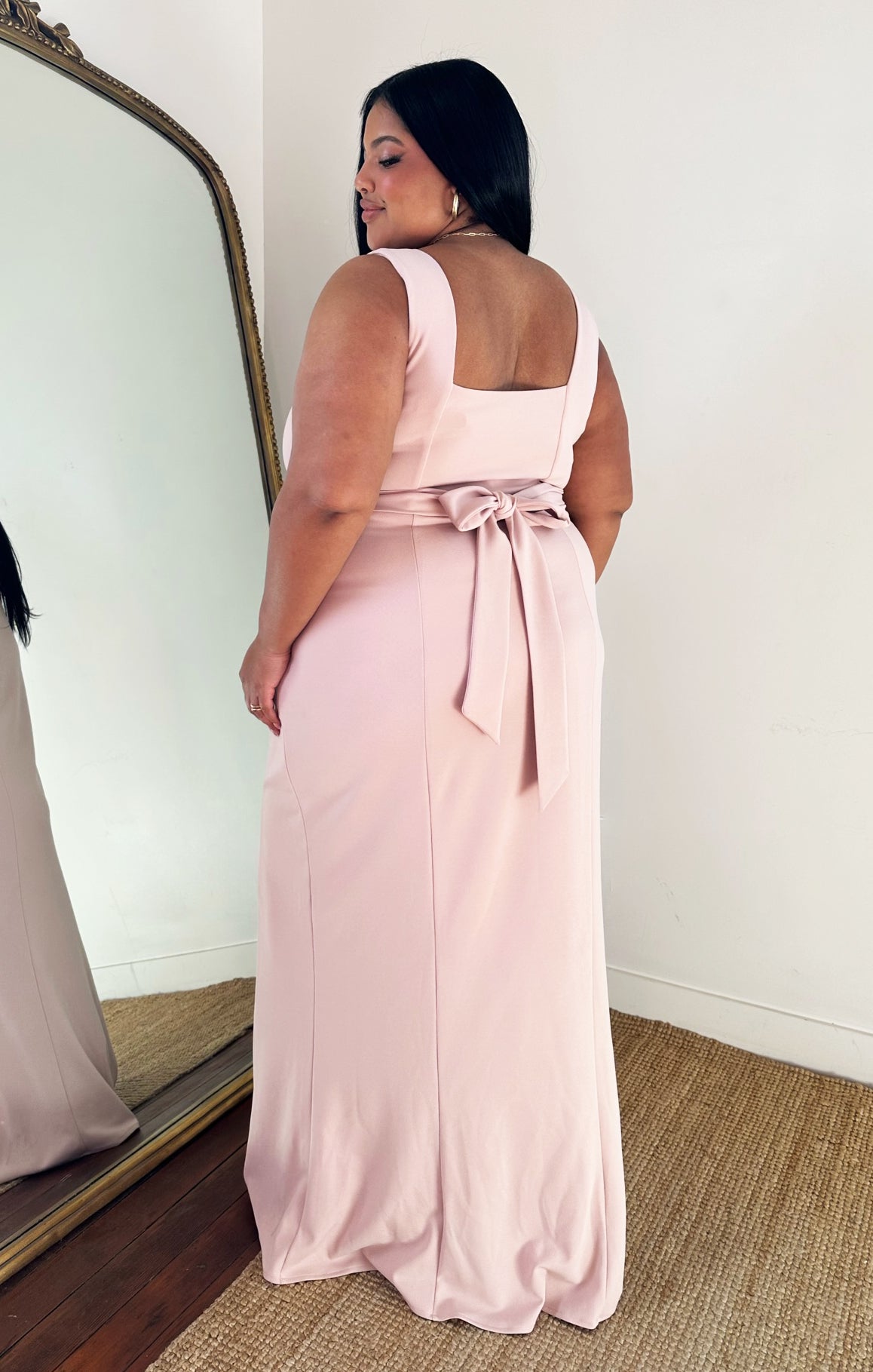Paris Gown ~ Dusty Blush Stretch L