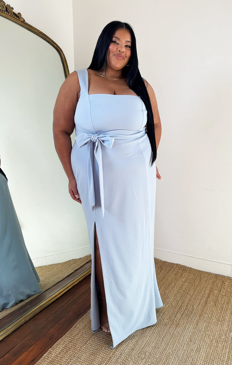 Paris Gown ~ Steel Blue Stretch Paris Gown ~ Steel Blue Stretch