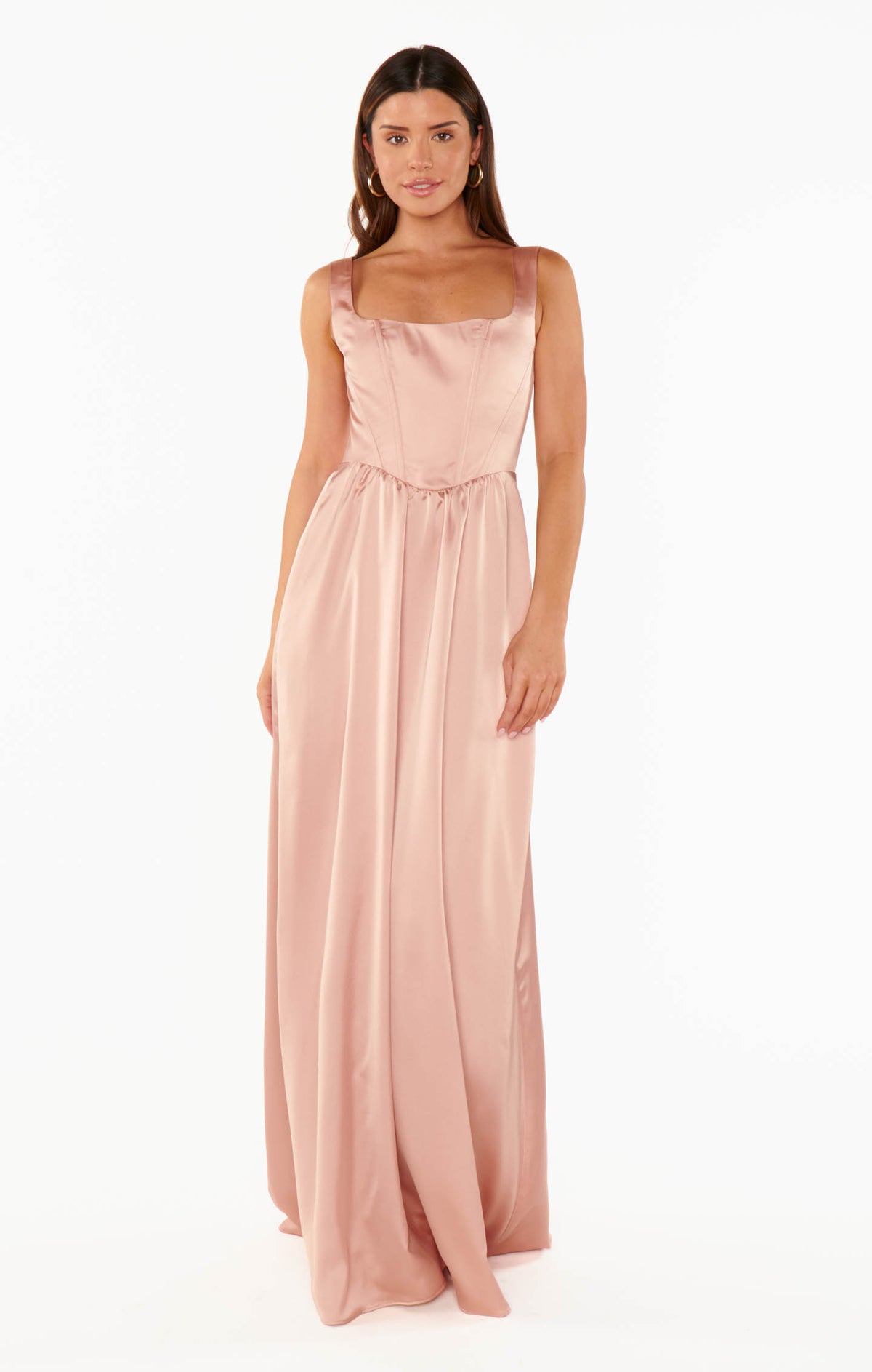 satin dress rose gold Nina Maxi ~ Luxe – Show Me Your Mumu Lace-trimmed maxi dress Option:200/CS | Size : 1