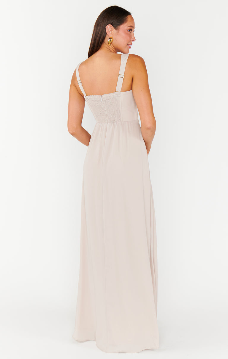 corinne maxi dress tularosa Nina Maxi Dress ~ Show Me the Ring Crisp – Show Me Your Mumu