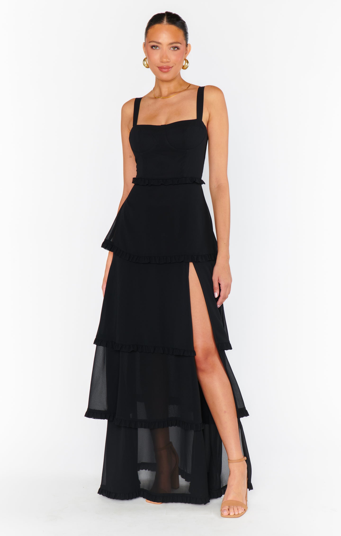 Lady Corset Dress, in Black Chiffon | Show Me Your Mumu | Bridesmaid Dresses & Wedding Attendee Dress Lady Corset Dress, in Black Chiffon | Show Me Your Mumu | Bridesmaid Dresses & Wedding Attendee Dress